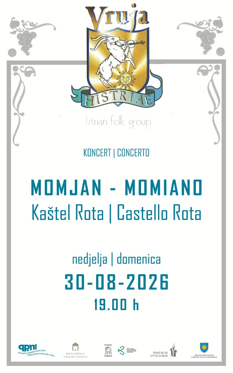 Koncert / concerto: VRUJA (Momjan-Momiano, 30-08-2026)